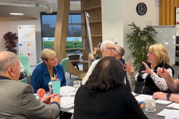Eastlight residents and staff gathered around a table for our Complex Repairs scrutiny workshop in January 2026.