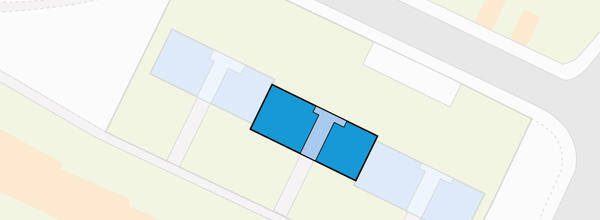This is a decorative graphic showing the boundary of a block