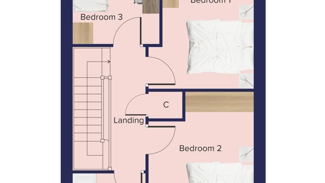 Hall Lane, Drayton 3 Bed FF