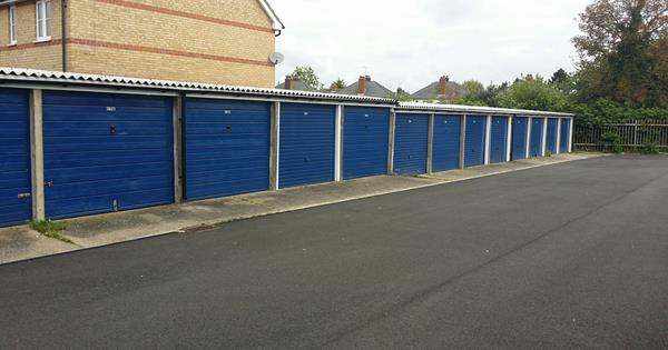 A row of garages