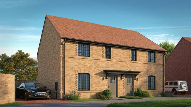 Scene Elsenham Phase 2, Eastlight Homes 390 391 00000