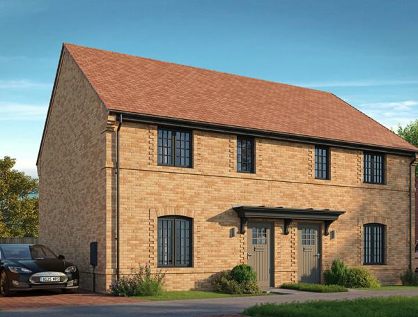 Scene Elsenham Phase 2, Eastlight Homes 390 391 00000