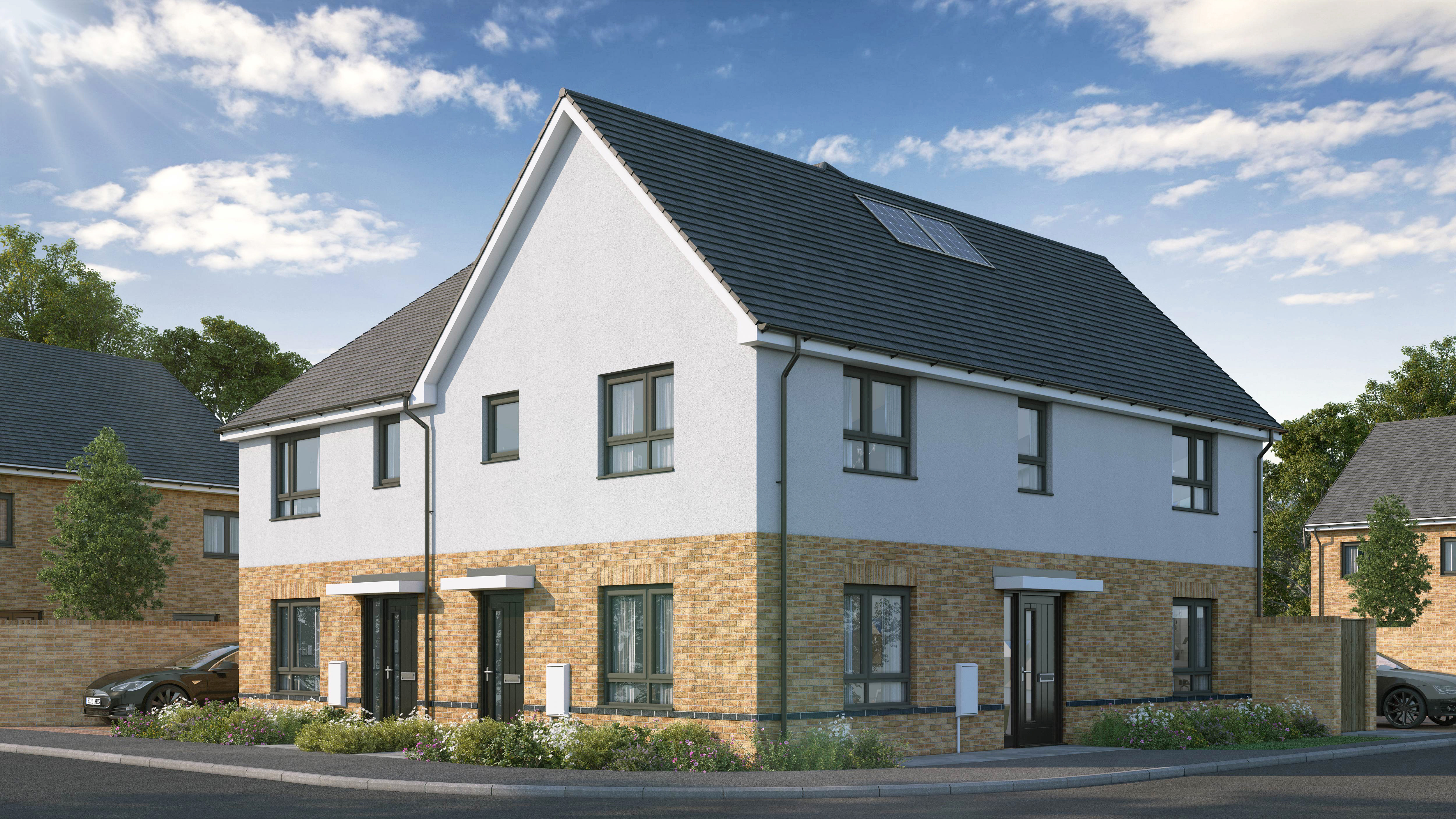 Scene Elmstead Road Plot 52 53 54 00000