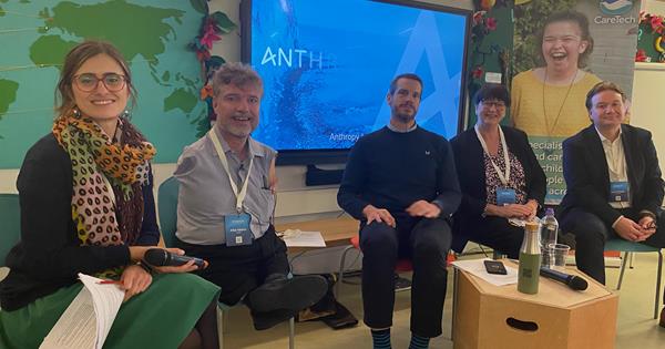 Tracy Wright, Eastlight People Director, at Anthropy UK. Session panellists (from left to right): Sol Anitua, Mike Adams, Jonathan Freeman, Tracy Wright, Kevin Cooper.