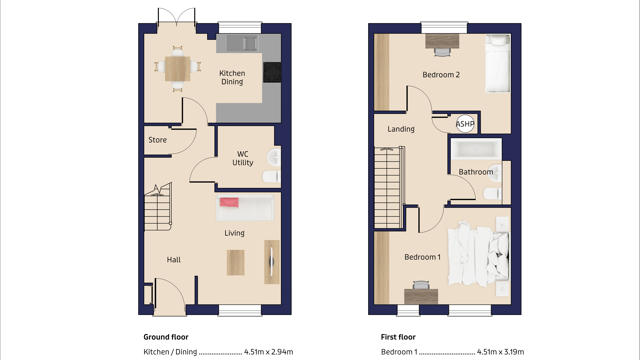 Barham 2 Bed Floorplan (1)