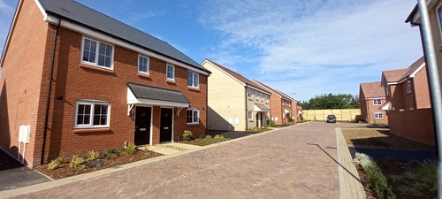 A selection of properties in the Ridleys Orchard housing development in Whitton, Ipswich