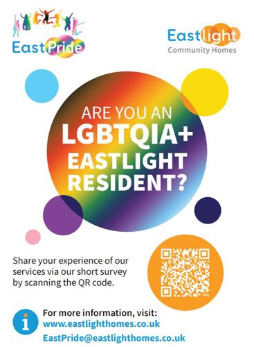 Are you an LGBTQIA+ Eastlight resident? Share your experience via the short survey (see QR code)
